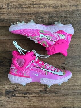 Nike Alpha Huarache Elite 4 Mid PE Promo x RBI ‘Mothers Day’ (size mens 11.5)